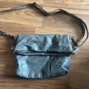 Latico Leathers Adjustable Size Grey Bag